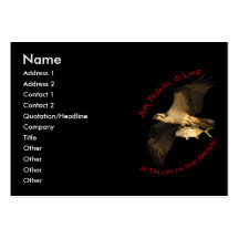 Air Travel is Like Business Card Template