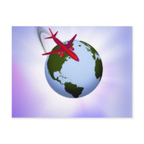 Air Travel Post Card