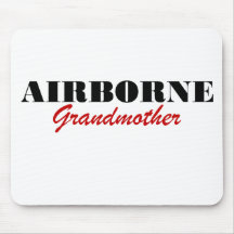 Airborne Grandmother Mouse Pad