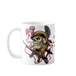 Airborne Marine Corps Parachute Skull by Al Rio Mug