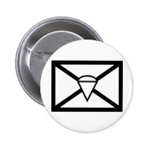 AIRBORNE SIGN PINBACK BUTTON