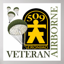 Airborne Veteran - 509th PIR Print