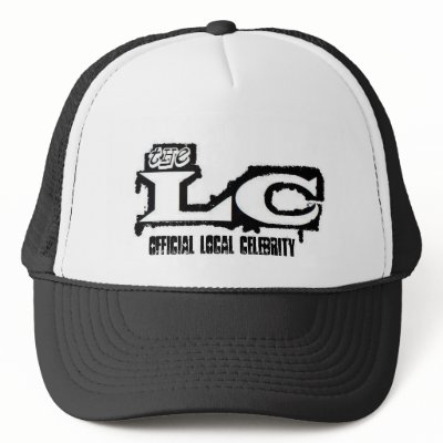 Local Celebrityshirts on Airbrush Lc Logo Official Local Celebrity Mesh Hat At Zazzle Ca
