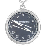 Aircraft Airplane Flying Flight Course Instrument Personalized Necklace