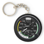 Aircraft Airspeed Indicator Gauge Keychain