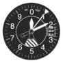 Aircraft Altimeter Gauge Round Sticker