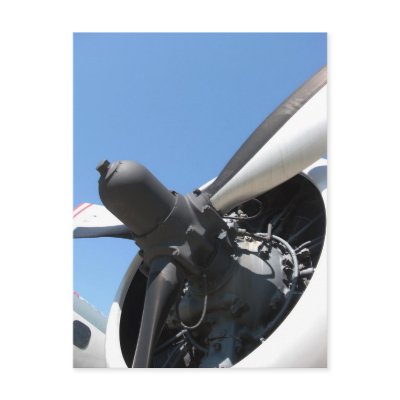 Aircraft Engine Postcard by MDKgraphics