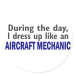 Aircraft Mechanic During The Day Stickers