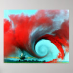 Aircraft Vortex Poster