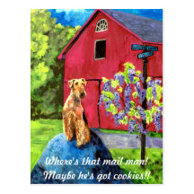 Airedale Barn Postcard