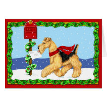 Airedale Christmas Dale Mail Cards