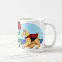 Airedale Christmas Dale Mail Mugs