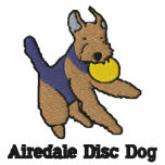Airedale Disc Dog Embroidered Shirt (Polo)