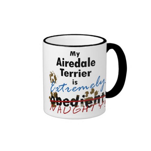 Airedale extrêmement vilain Terrier Tasses À Café