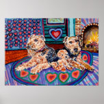 Airedale Family Print
