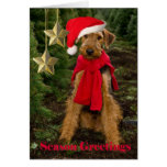 Airedale Season Greetings Cards
