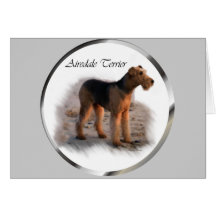 Airedale Terrier Art Gifts Greeting Card