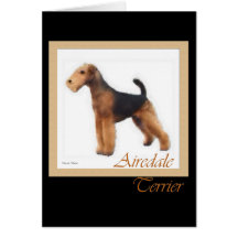 Airedale Terrier Art Greeting and Note Cards