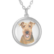 Airedale Terrier Art Jewelry