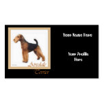 Airedale Terrier Art, Your Name Here Business Card Templates