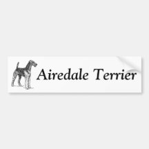 Airedale Terrier Bumper Sticker