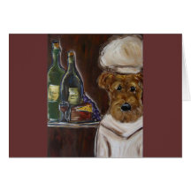 AIREDALE TERRIER GREETING CARD
