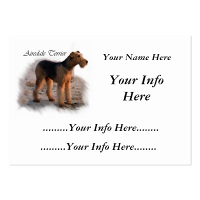 Airedale Terrier Personalized Cards by DogsByDezign