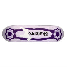 Airedale Terrier Violet Floral Skateboard Decks