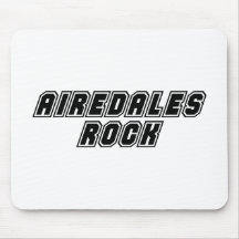Airedales Rock Mouse Pads