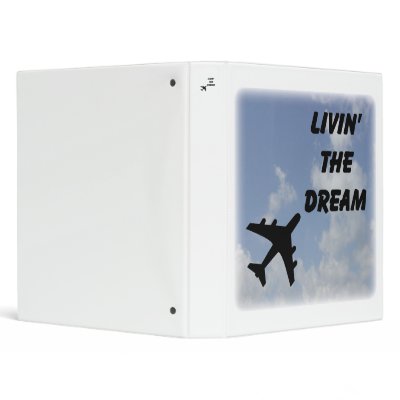 Airline aircraft organizer 3 ring binders by cloudbunnys