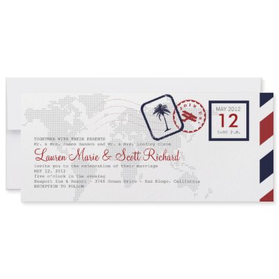 Airline Boarding Pass Invitation by LetterBoxInk