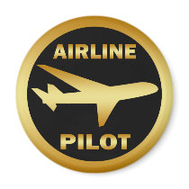 AIRLINE PILOT REFRIGERATOR MAGNET