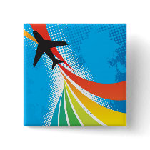Airline Vacation Travel Abstract Halftone