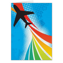Airline Vacation Travel Abstract Halftone
