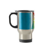 Airline Vacation Travel Abstract Halftone Coffee Mug