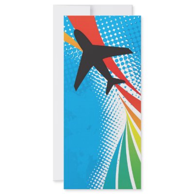 Airline Vacation Travel Abstract Halftone by graficallyminded