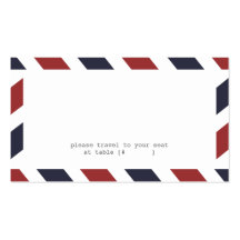 Airmail Escort Card Business Card Templates
