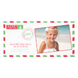Airmail Holiday Greeting Card Photo Card Template