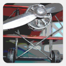 Airplane 2 square sticker