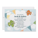 Airplane Birthday Invitations Twins