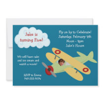 Airplane Birthday Party Invitation