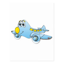 Airplane Cartoon Postcards
