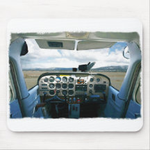 Airplane Cockpit Mousepad