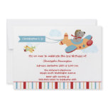 Airplane dog pilot boy's birthday party invitation