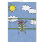 Airplane in the clouds cards
