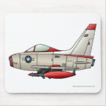 Airplane Jet Fighter Military Aircraft Mouse Pad