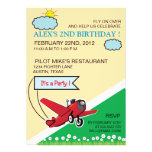 Airplane Landing - kids birthday invitation-3