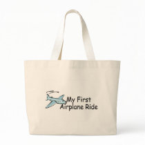 Airplane My First Airplane Ride Tote Bags