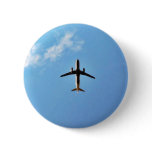 Airplane On Sky Pinback Buttons