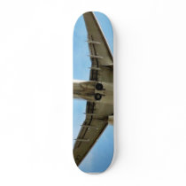 Airplane On Sky Close Up Skate Boards